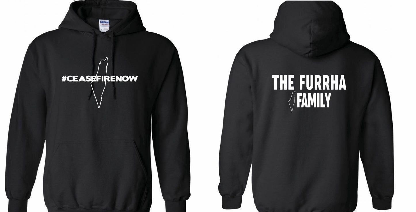 The Furrha Family Hoodie Vinyl Print